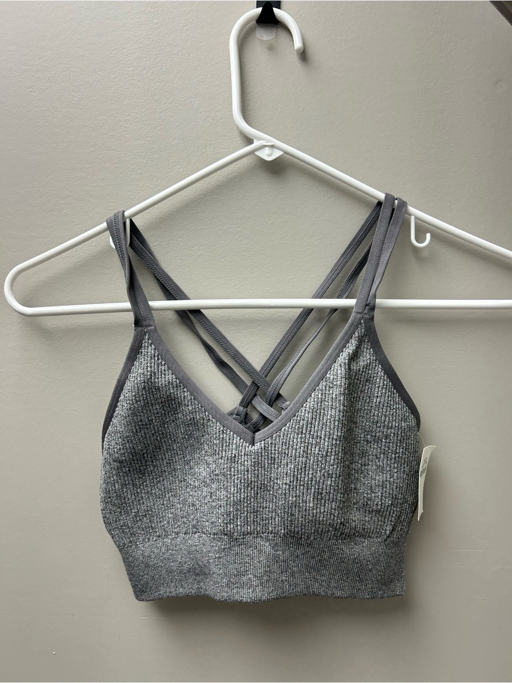 Aerie Women’s Grey Ribbed Sports Bra